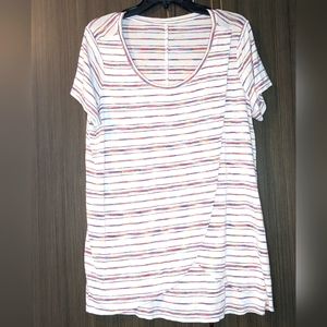 Motherhood Maternity Striped Wrap T-Shirt, Large